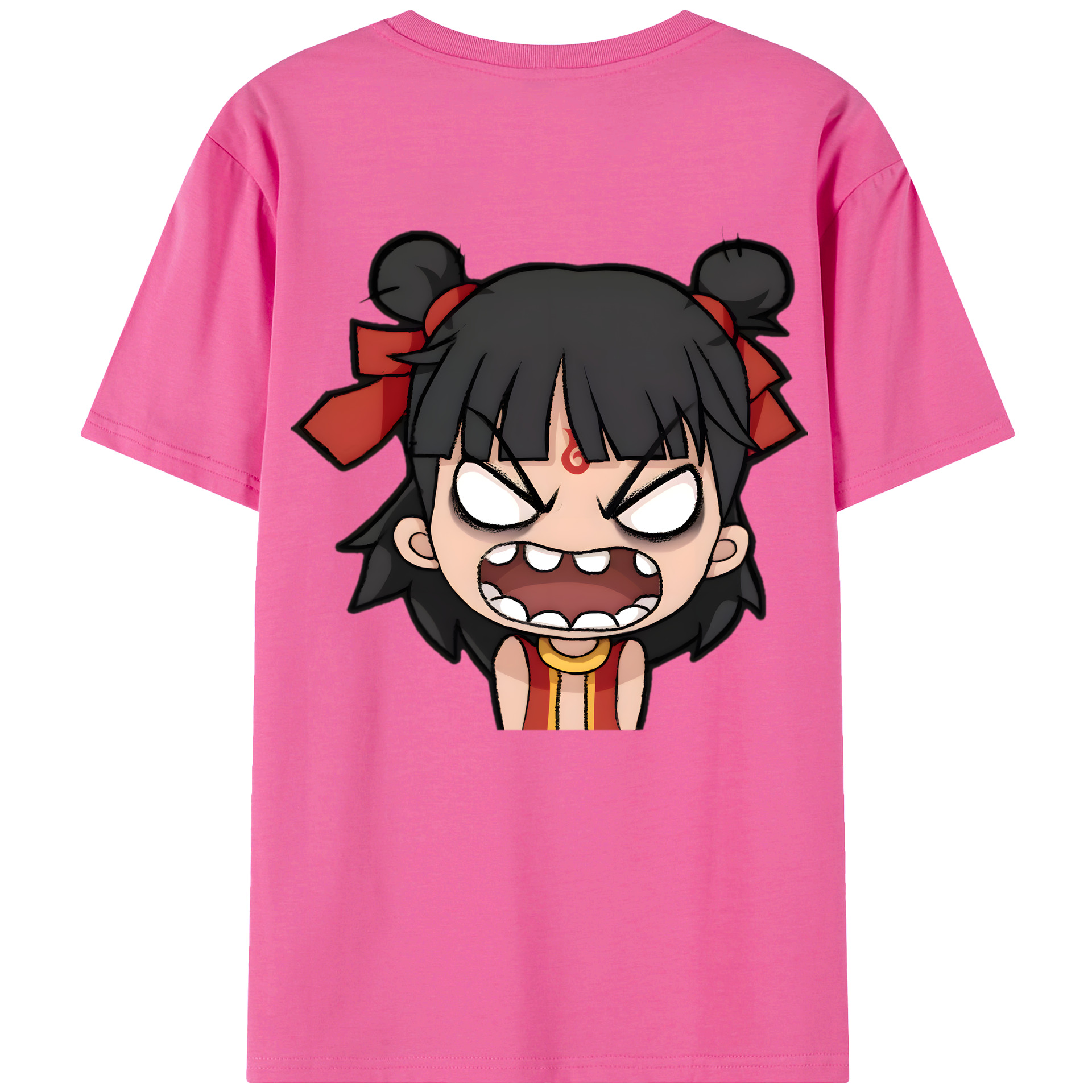 （画像用） Ne Zha 2 ナタ 魔童の大暴れ レディース半袖Tシャツ(バックプリント)